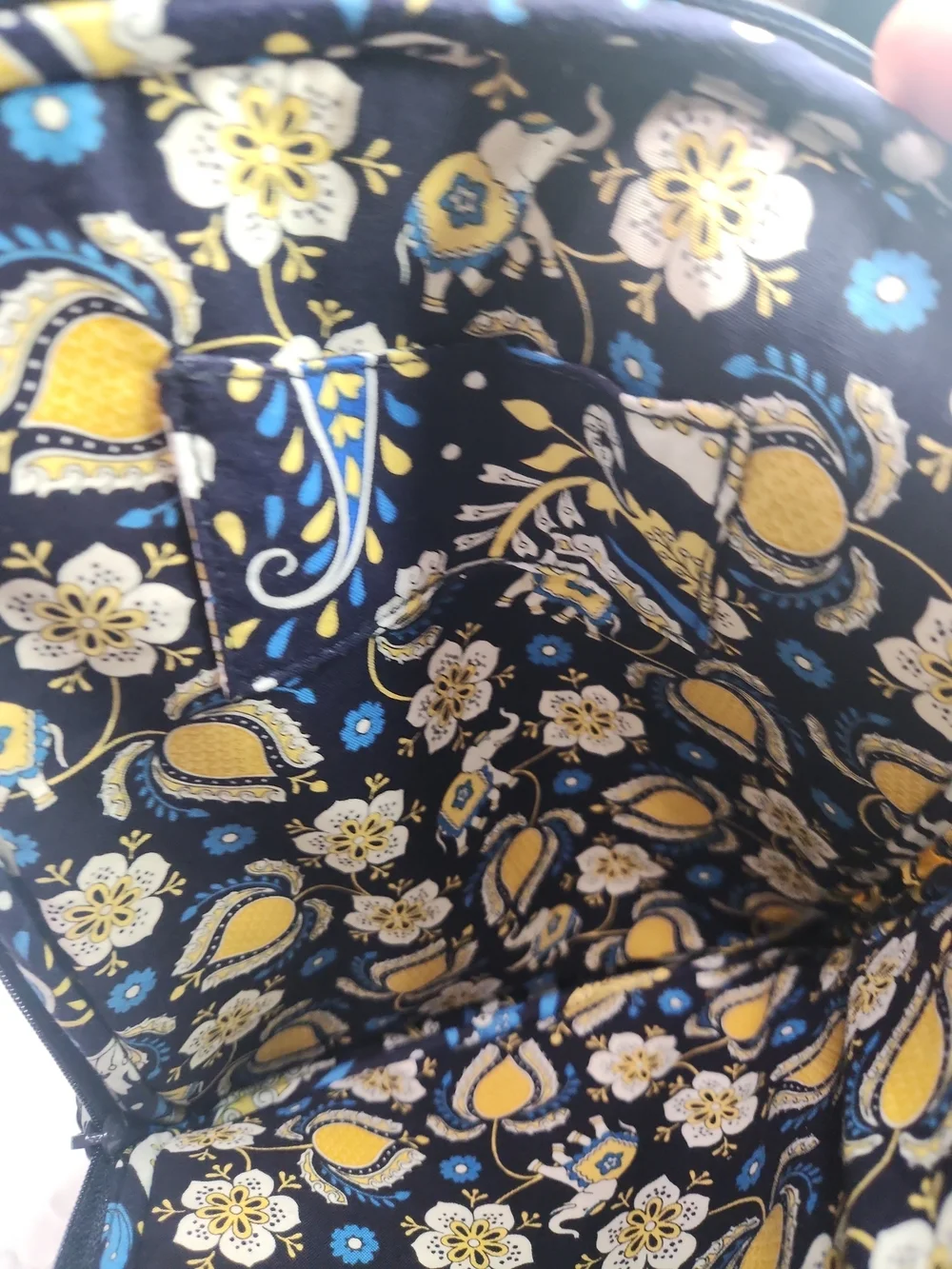 Vera Bradley Navy Blue Floral Quilted Tablet Sleeve